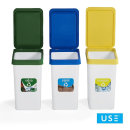Special set of 3 containers for separate waste collection...