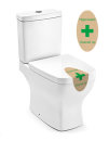Precinto de garant&iacute;a WC (autoadhesivo y removible)
