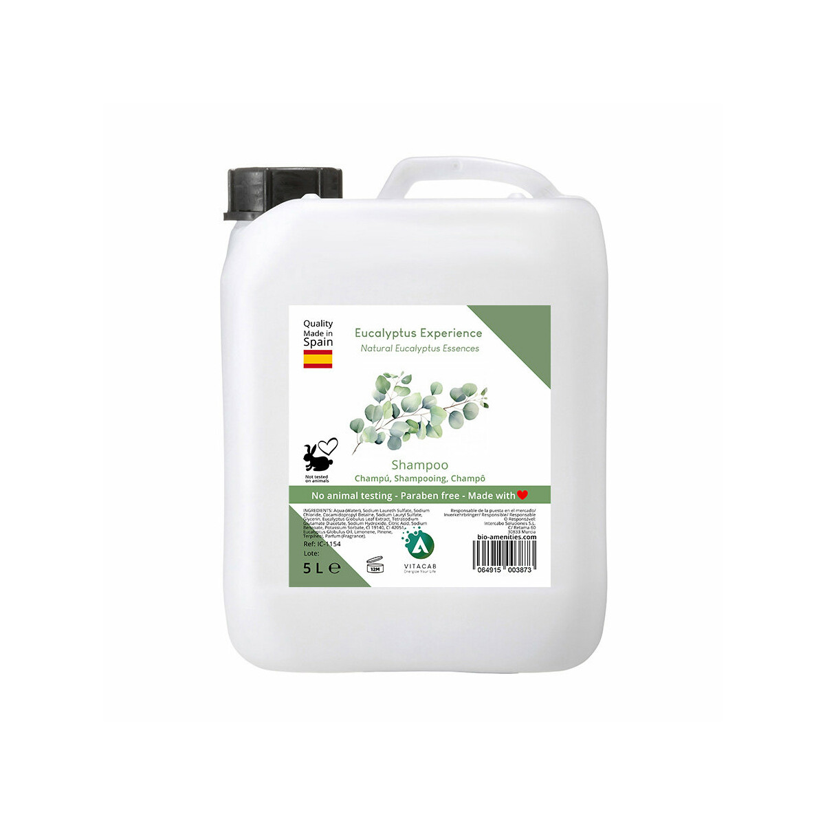 Vitacab Shampoo Eucalipto in Tanica da 5L