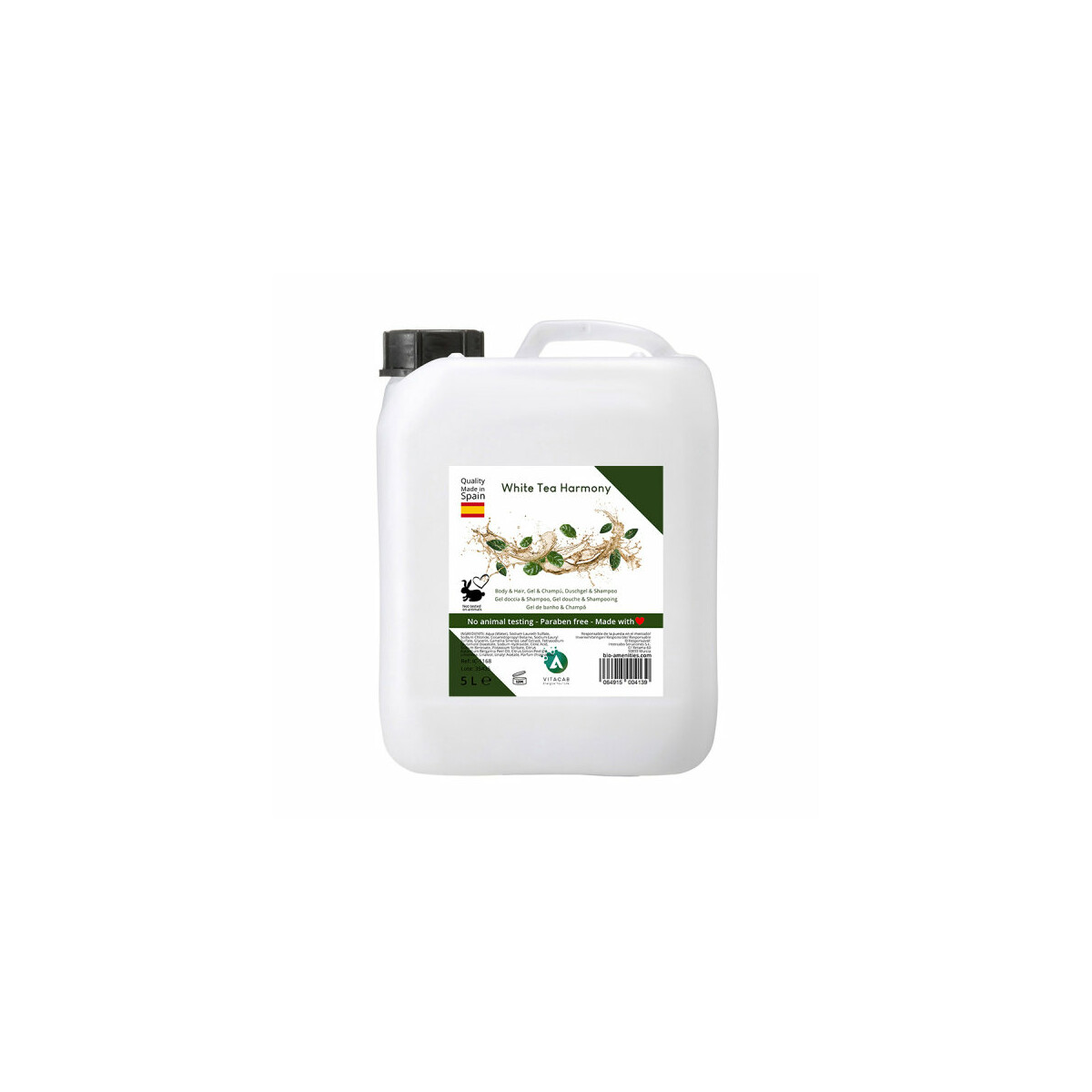 Vitacab Duschgel & Shampoo White Tea im 5L Kanister